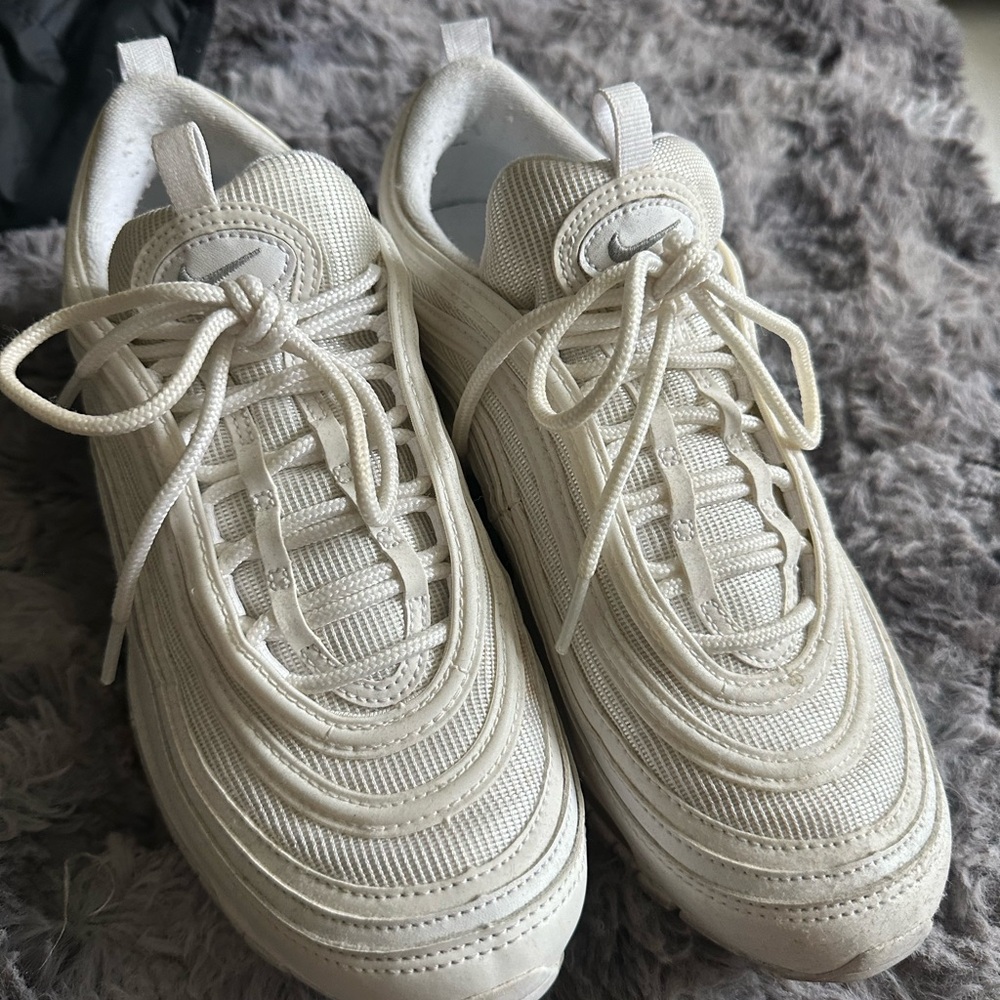 Nike-White Air Max Sneakers